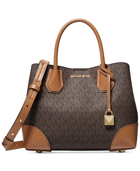 michael michael kors signature mercer gallery small center zip tote|Michael Kors large mercer handbag.